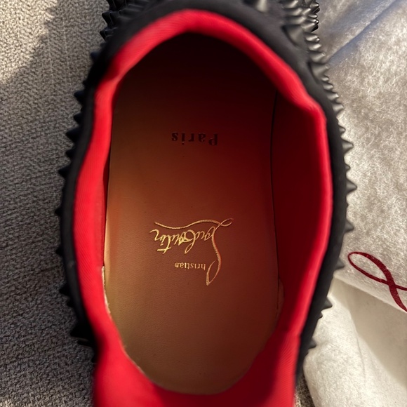 Christian Louboutin Spiked Sock Donna Flat Neiprene - Picture 3 of 5